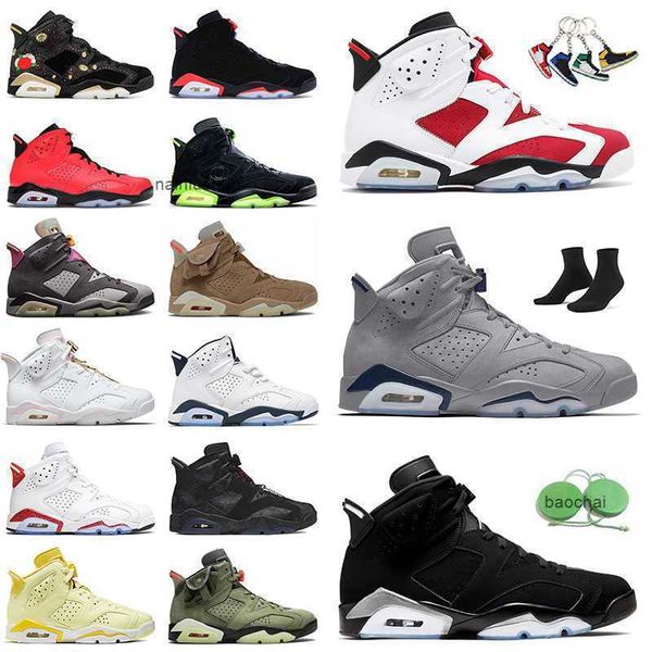 

2023 men women jumpman georgetown shoes 6 6s metallic silver mint foam red oreo big size us 13 sports british khaki gold hoops midnight navy, Black