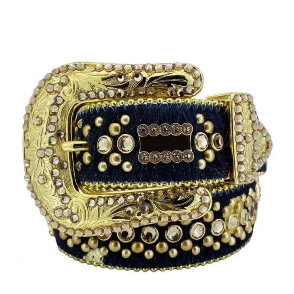 

hiphop luxury belts for men designer womens belt retro full diamond inlaid crystal cinture colorful wide cinturon classical woman jean desig, Black;brown