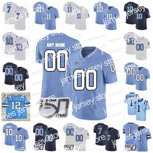 

football jerseys custom unc football jersey drake maye michael carter dazz newsome sam howell 5 dazz newsome 11 josh downs 6 jacolby criswel, Black;red