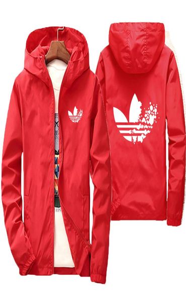 

2022 summer fashion sports men039s coat hooded windbreaker bomber jacket thin section sun protection jacket2419152, Black;brown