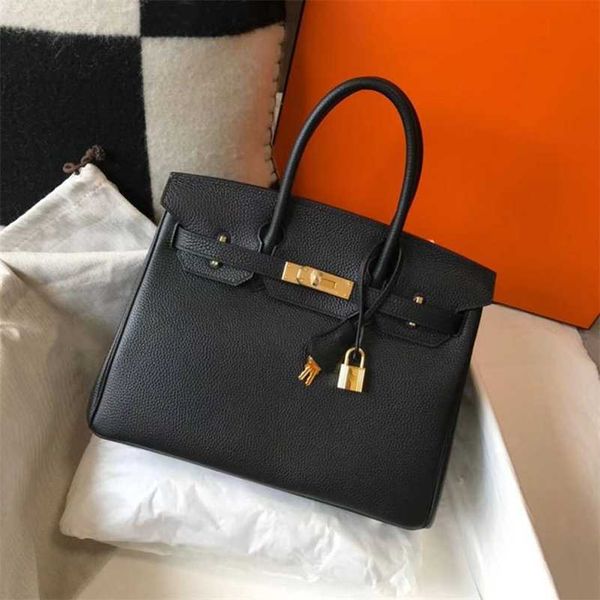 

birkins designer handbag litchi pattern bag head leather shoulder women's messenger zc