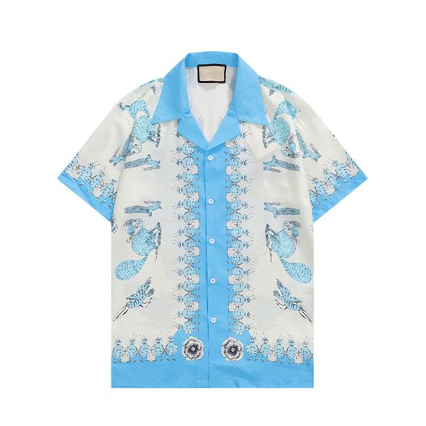 

men casual shirts fashion business bowling hawaii style designer summer seaside beach letter 3d print short sleeve shirts, White;black