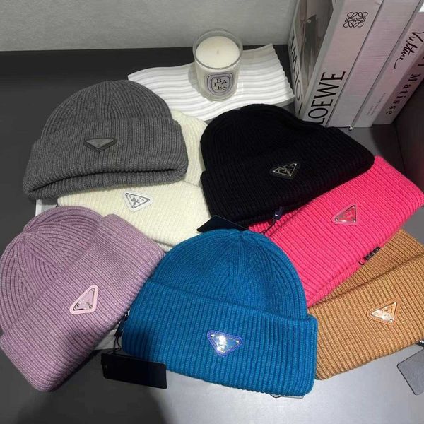 

designer knit hats warm p's high net red wool hat children's autumn and winter ins fashion versatile knitting hat baotou cap big h, Blue;gray