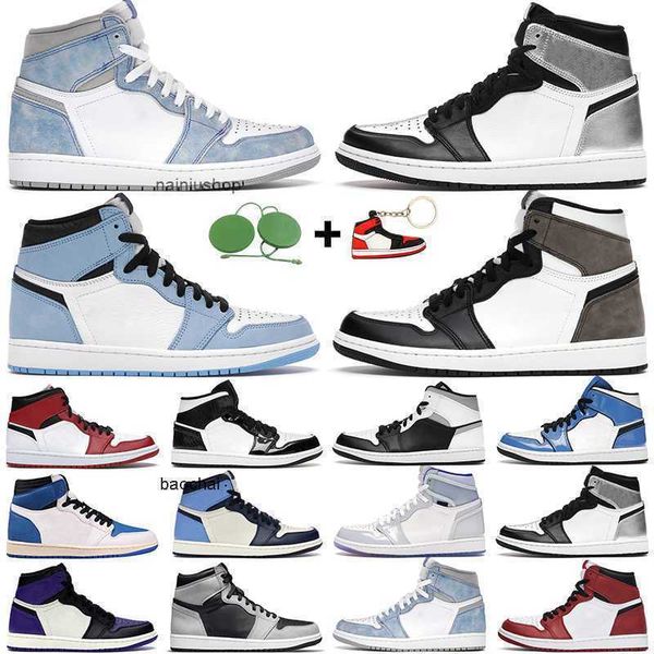 

2023 men women basketball shoes 1s high og 1 electro orange shadow 2.0 hyper royal chicago military blue 3 mens trainers sports sneaker jord, Black