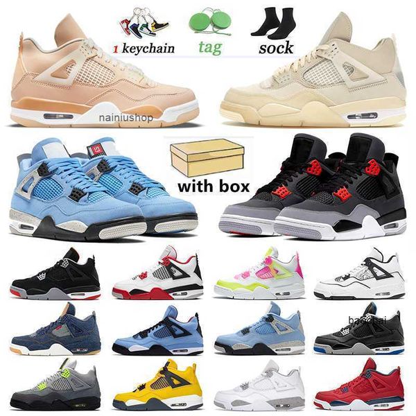 

2023 arrival men trainers jumpman 4 4s fiba basketball designers shoes sports sneakers shimmer sail white oreo black cat women diy infrared