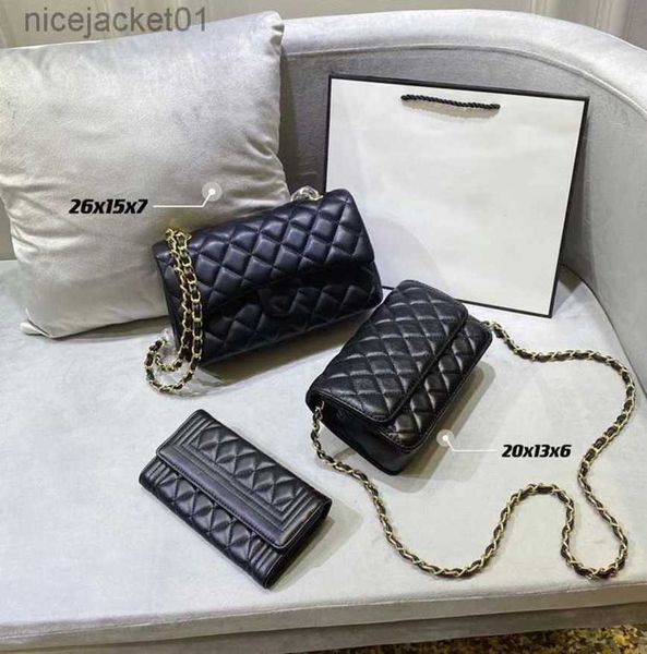 

3pc luxurys 22sss bags women handbags fashion totes cross body shoulder bags combination famous classic flower brown capacity portable lss l