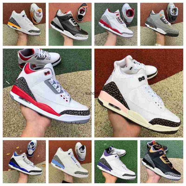 

2023 jumpman 3 3s mens basketball shoes retro fire red neapolitan dark iris mocha muslin kumquat cardinal black cement racer blue