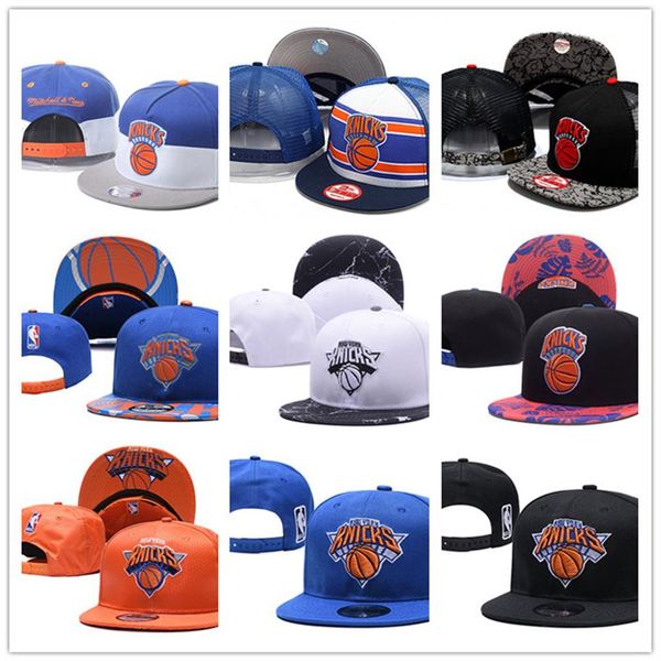 

26 styles new york basketball knicks snapback caps for mens womens baseball football cap flat adjustable cap sports hat mix order229p, Blue;gray