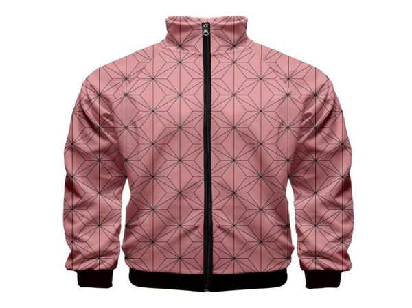 

men039s jackets mens jacket fashion 3d print stand collar zipper men women harajuku kimetsu no yaiba sweatshirt long sleeve ca7853921, Black;brown