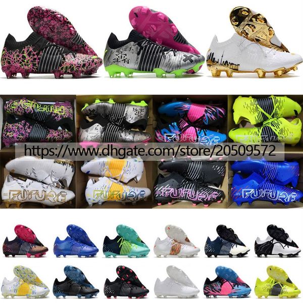 

send with bag future z 1 1 fg soccer boots mens ankle outdoor soft leather comfortable training football cleats firm 271q, Black