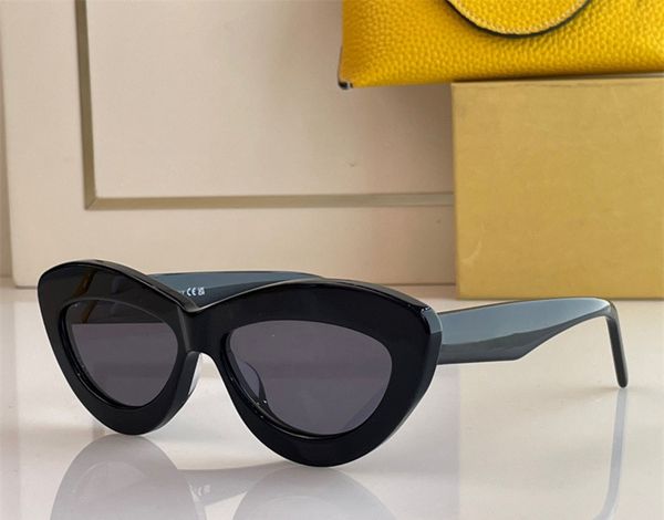 

fashion designer 40096 sunglasses for women acetate candy colors cat eye shape glasses summer trendy personality style anti-ultraviolet prot, White;black