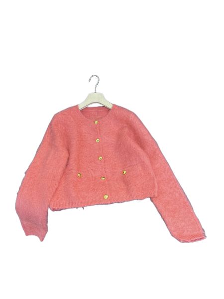 

women's outerwear & coatsmohair temperament knitted cardigan, Black;brown