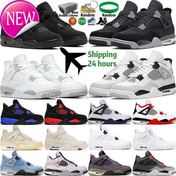 

ogsail military black cat white oreo 4 4s mens basketball shoes university blue thunder fire red blank canvas canyon purple metallic men