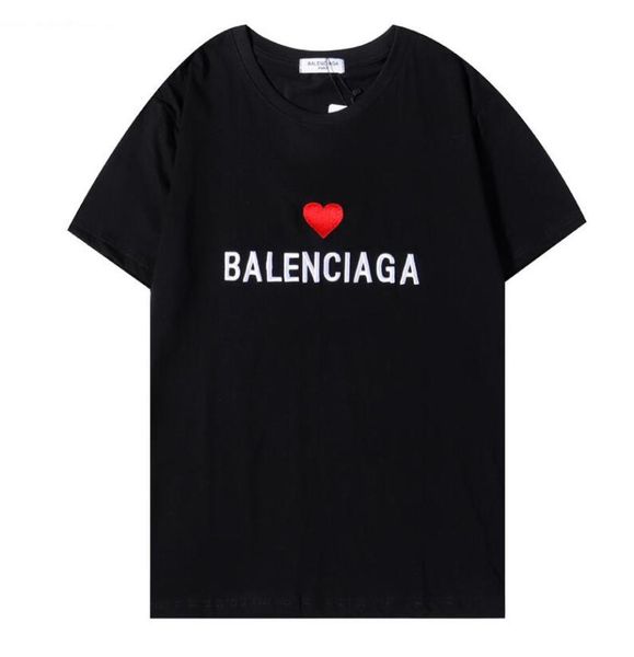 

women fashion tees summer tshirts womens with heart eyes printing men t shirts female boys girls pullover short sleeve4162208, White