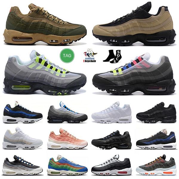 

fashion 2022 mens 95 cushion running shoes big size 12 og neon greedy 3 graphic midnight navy blue triple black what the cork navy dark army