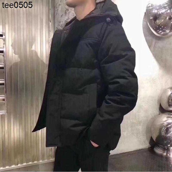 

designer men's parkas canadian winter men homme winter jassen chaquetas parka outerwear big fur hooded fourrure manteau down jacket siz, Black