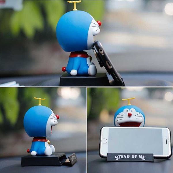 

interior decorations cartoon shake head doll car decoration blue fat car ornaments pokonyan doll car interior decoration lovely auto accesso