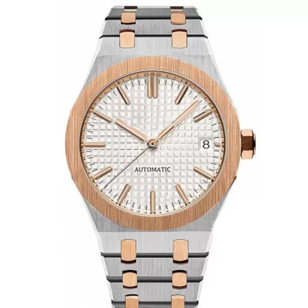

mens watch automatic mechanical movement men watches sapphire crystal waterproof stainless steel transparent back male311f, Slivery;brown