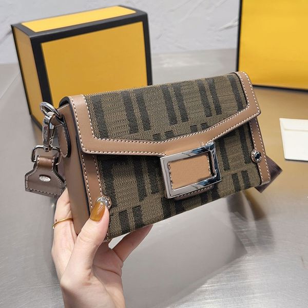 

new canvans baguette bag women designer handbag purse shoulder crossbody bags handle totes fashion letters flap magnetic clasp