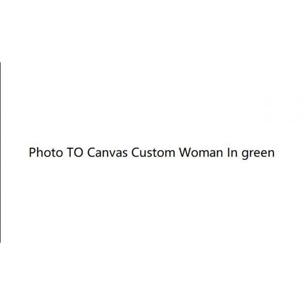 

custom to p handmade oil painting woman in green wall decor