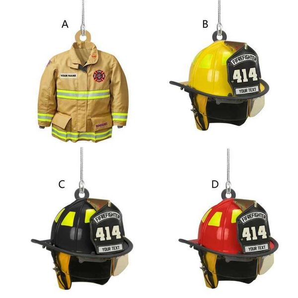 

interior decorations helmet fireman accessories pendant purse decor keyring for teens boys girls k0af t221215