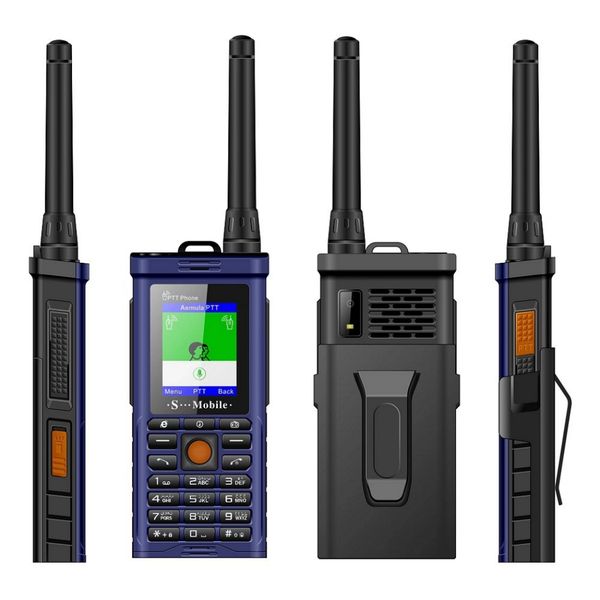 

unlocked ptt rugged shockproof outdoor mobile phone with uhf hardware intercom walkie talkie belt clip powerbank flashlight cellphone