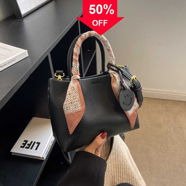

fashion designer bags autumn and winter new fashion pu leather smiling face bag women's banquet casual ti-de one shoulder letter