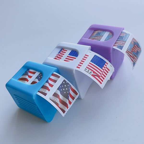 

stamp dispenser holder with a roll of 100 organization of mail supplies 202003