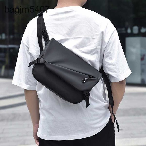

2023 design bag stores 70% wholesale and retail busins leisure leather men's printed nylon single shoulder msenger locomotive phone