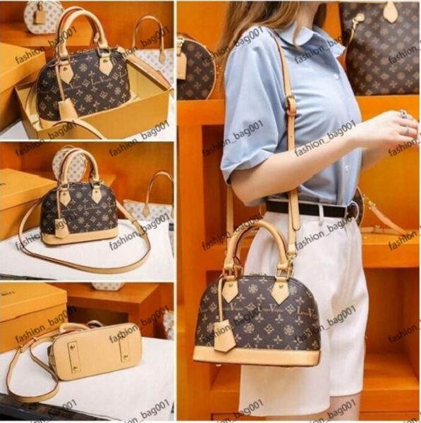 

luxurys designers bags speedy alma bb shell bag vuttons women handbag leather flower embossed shoulder bags crossbody bag messenger handbags