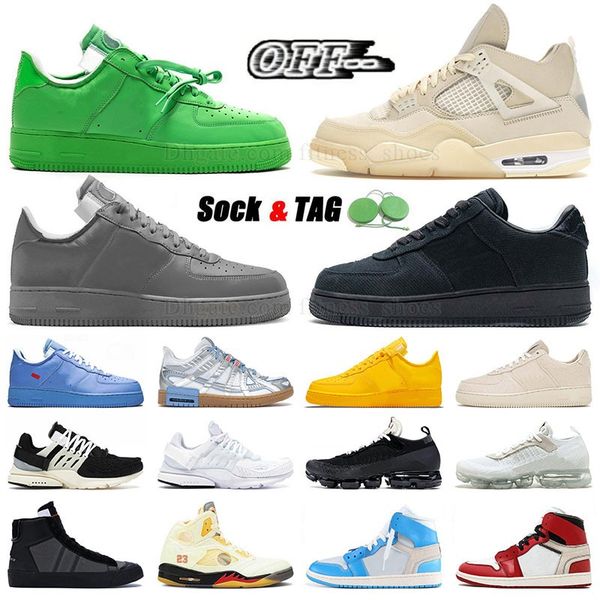 

luxe mens trainer whites designer shoes big size 13 high og jumpman 1 1s mca blue 4 4s sail pink basketball shoe blazer mid 77 low light gre, Black