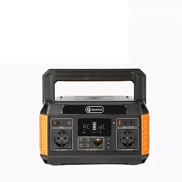 

500w europe plug solar generator lithium emergency battery charging supply portable power station for outdoor