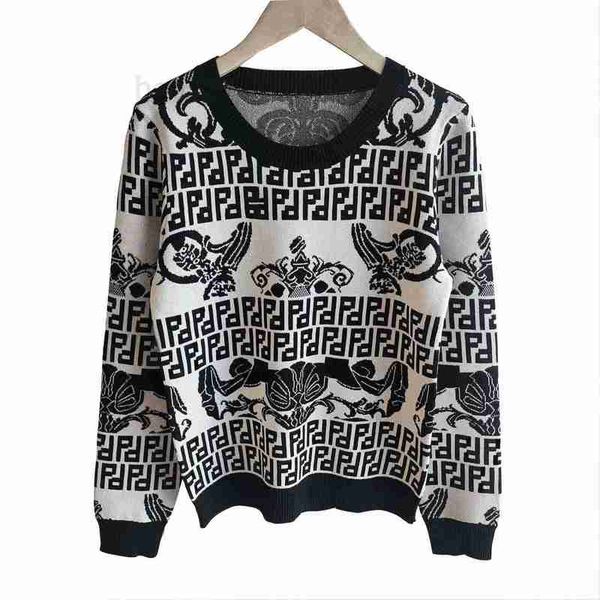 

women's sweaters women designer round neck long sleeve high end jacquard cardigan fashion womens knitting x61u, White;black
