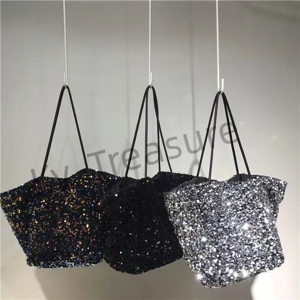 

personalized color glitter sequins tote armpit shoulder bag women's fashion