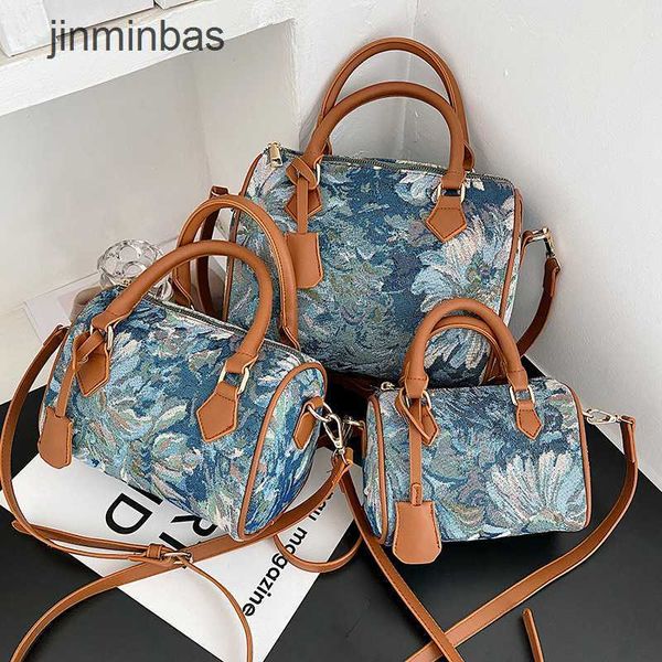 

factory 50% fashion bag female autumn new boston msenger bill of lading shoulder red oil painting pillow