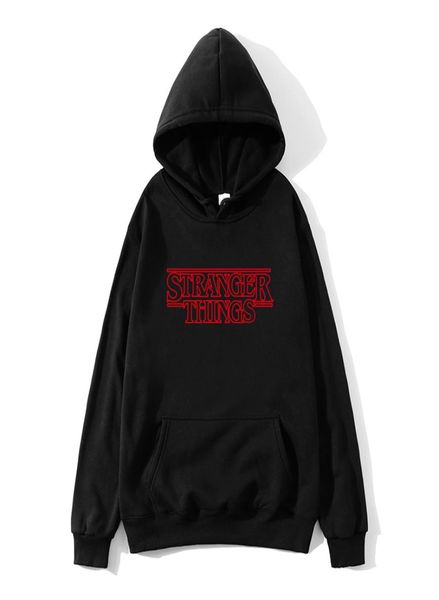 

new stranger things hoodie tracksuit boys menwomen hood stranger thing movie tv show hoodies harajuku streetwear sweatshirts6369749, Black