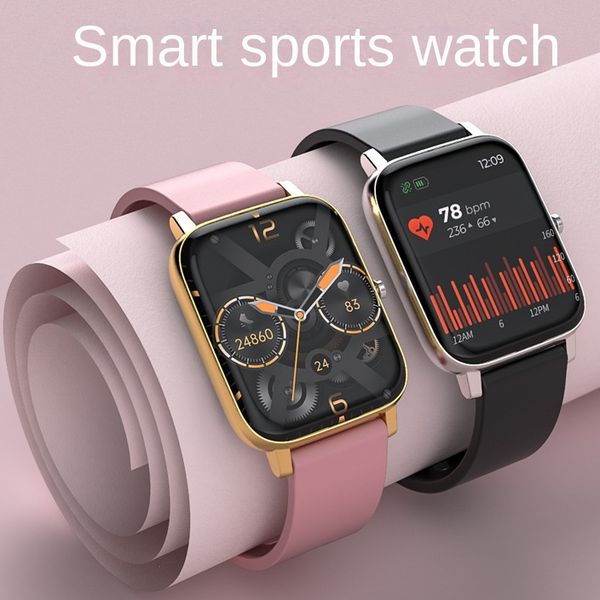 

yezhou electronic full touch smart watch with heart rate plus1.69 screen call heart rate for blood pressure information reminder sport mode
