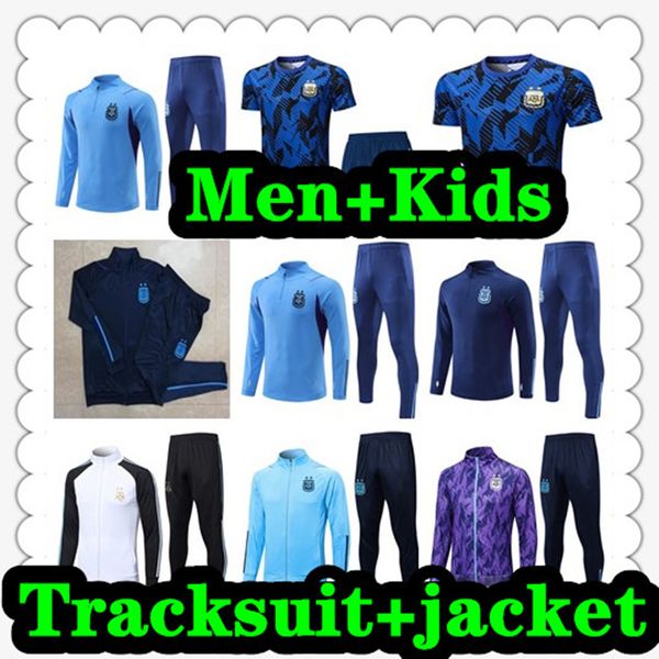 

argentina tracksuit soccer jersey 22 23 argentina home away jacket football shirts 2022 2023 messis dybala di maria national team maradona m, Black