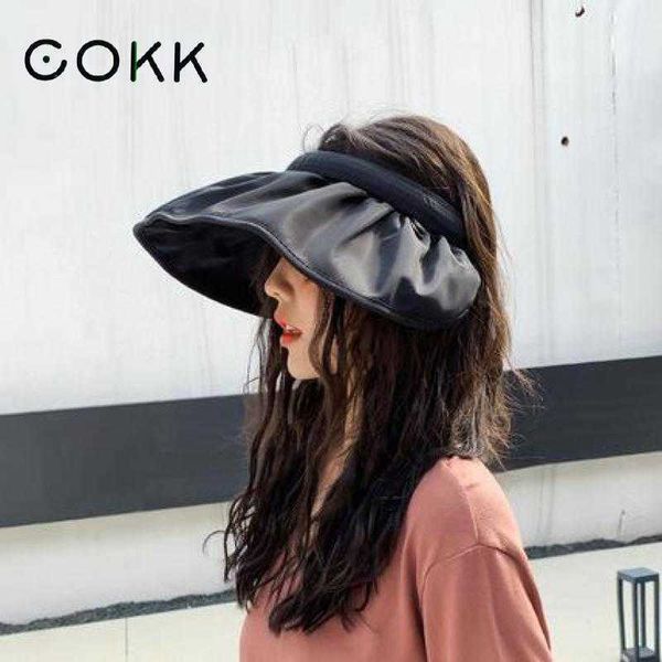 

beanie/skull caps cokk summer hats for women empty shell shape sun hat korean fashion sunshade sunscreen sun protection beach hat ladies hat, Blue;gray