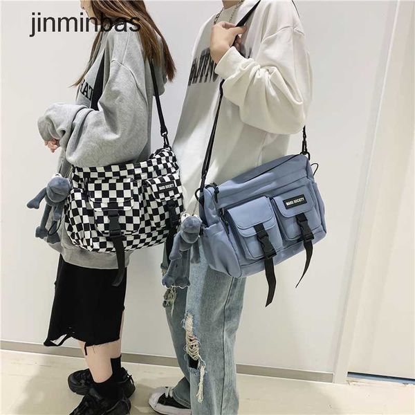 

2023 design bag stores 70% wholesale and retail postman shoulder male trendy cool sports style student cross body female korean version coll