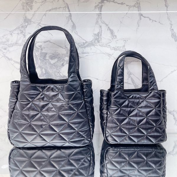 

totes shopping bag shoulder underarm quilting handbags women large capacity handbag purse cross body genuine leather travel bags lady pouch