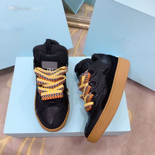 

running fashion shoes designer lanvines sneakers womens men luxury sports shoe chaussures casual trainers classic sneaker woman men dfd, Black