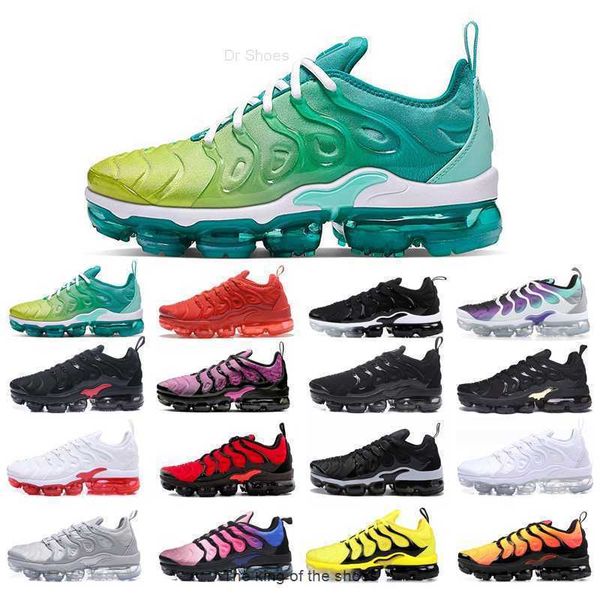 

plus running shoes for men women sport white black sunset lemon lime red shark tooth aurora green blue fury grey hyper violet bumblebee gold