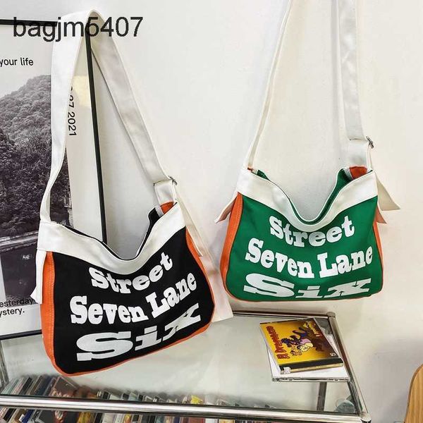 

2023 new hand bag factory 80% wholesale retail american adjustable shoulder for college students chaoku street leisure daily cross body wome