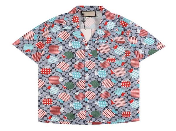 

2022 summer men casual shirts short sleeve hawaiian beach loose shirts9725822, White;black