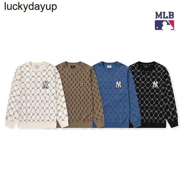 

men's hoodies sweatshirts new designer sweater mlb letters flower print embroidery loose pullover lovers' cotton sweater hoodie, Black
