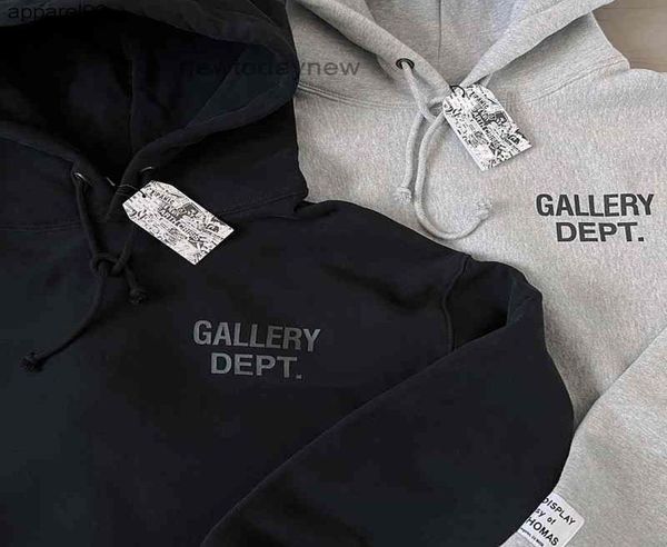 

ins printed mens gallerydept fog oversize cotton loose chaogao street fleece casual pullover hoodiehoodies hooded jacket coats hoo7566479, Black