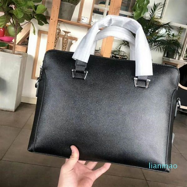 

men shoulder briefcase black leather designer handbag business men lapbag messenger bag 5 star review271e