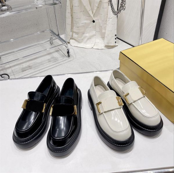 

designer casual shoes women graphy loafers black leather gold metal loafer luxury letter sandals rubber sole sandal ladeis calfskin shoes