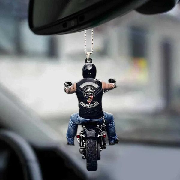 

interior decorations 2d motorcycle rider pendant car rear view mirror hanging pendant auto decorative supplies car interior decor ornaments